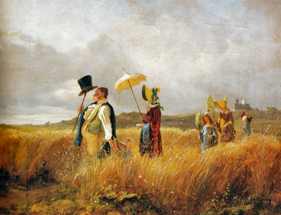Sunday Stroll by Carl Spitzweg