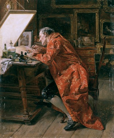 The Etcher by Carl Wilhelm Anton Seiler