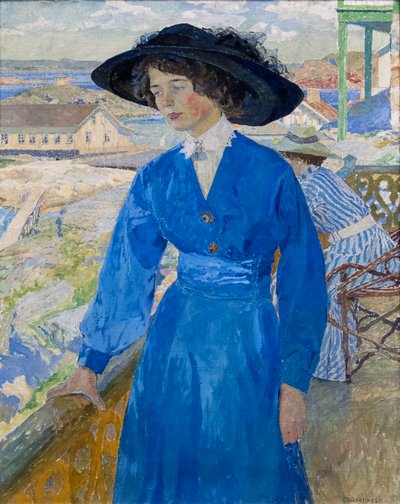 Girl in Blue by Carl Wilhelm Wilhelmson