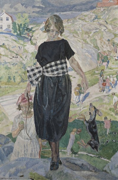 Jumping Dog by Carl Wilhelm Wilhelmson