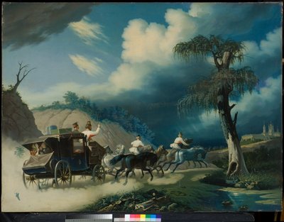 Troika during a Thunderstorm by Carl von Hampeln