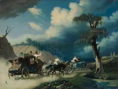 Troika During a Thunderstorm by Carl von Hampeln