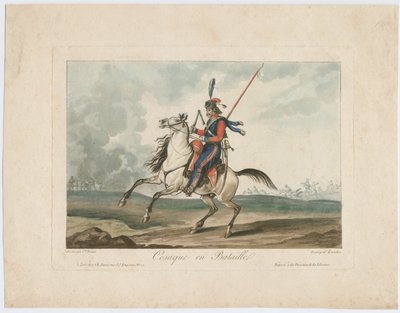 Cossack at the Battle, 1815 by Carle Vernet