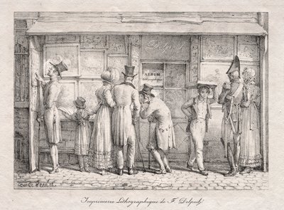 Delpech Lithographic Print Shop by Carle Vernet