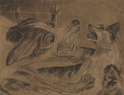 Fighting Animals by Carle Vernet