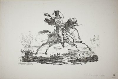 Galloping Hussar by Carle Vernet