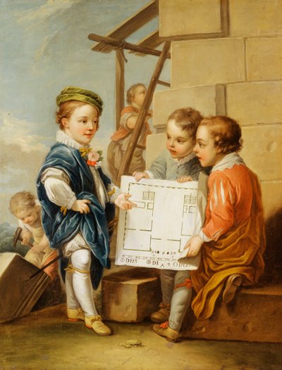 The Four Arts - Architecture by Carle van Loo