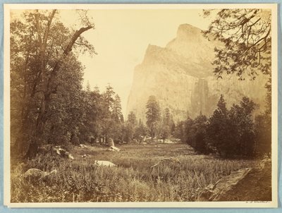 Pohono, Bridal Veil, Yosemite by Carleton E. Watkins