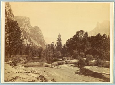 Up the Valley, Yosemite by Carleton E. Watkins