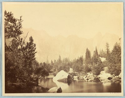 View on the Merced River, Yosemite by Carleton E. Watkins