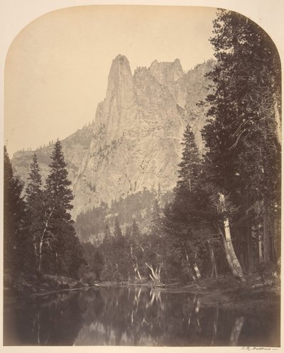 River View, Sentinel, 3270 Feet, 1861 by Carleton Emmons Watkins
