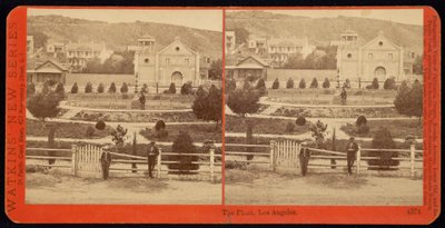 The Plaza, Los Angeles by Carleton Watkins