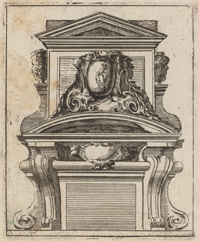 Architectural Motif with a Figure by Carlo Antonio Buffagnotti