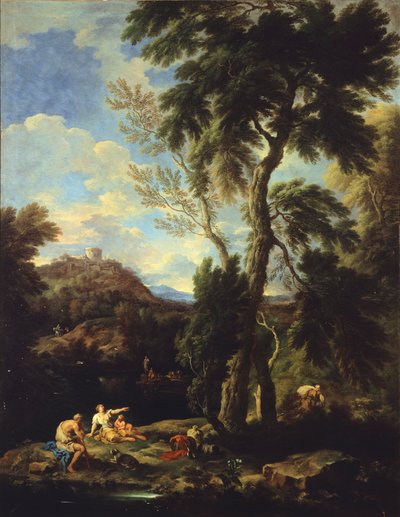 Landscape with Pilgrim by Carlo Antonio Tavella