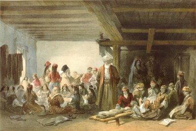 Tatar School for Children in Crimea by Carlo Bossoli