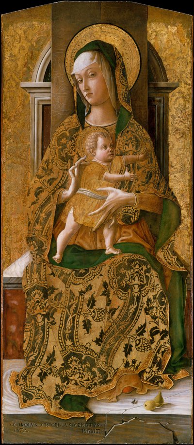 Madonna and Child Enthroned by Carlo Crivelli
