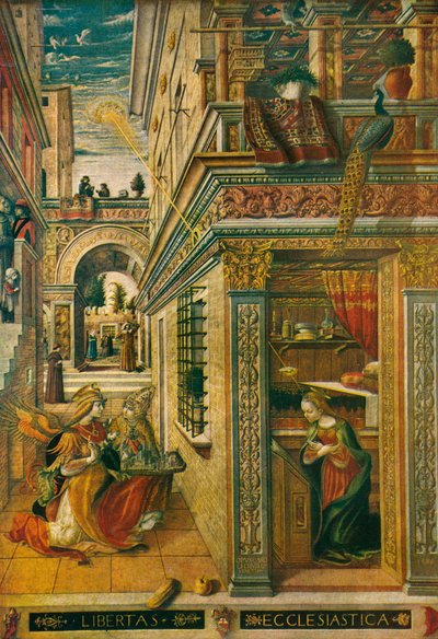 The Annunciation, with Saint Emidius by Carlo Crivelli