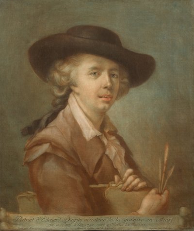 Portrait of Edouard Gautier-Dagoty, 1783 by Carlo Lasinio