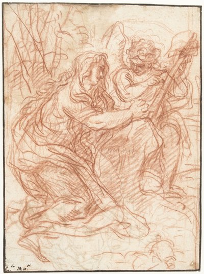 Mary Magdalene Adoring the Cross by Carlo Maratta