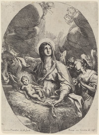 The Holy Family with Angels by Carlo Maratta