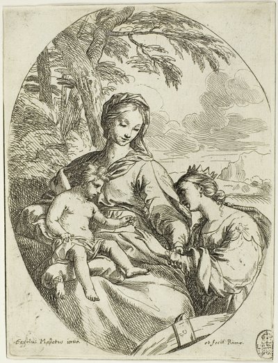 The Mystic Marriage of Saint Catherine by Carlo Maratti
