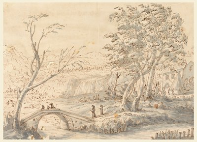 Landscape with Bridge by Carlo Marchionni