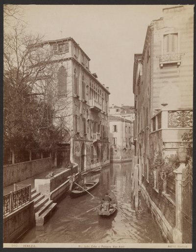 Rio delle Erbe and Van-Axel Palace by Carlo Naya