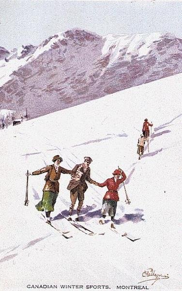 Canadian Winter Sports, Montreal by Carlo Pellegrini