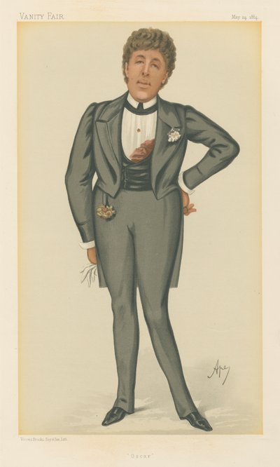 Oscar, Oscar Wilde (Vanity Fair series) by Carlo Pellegrini