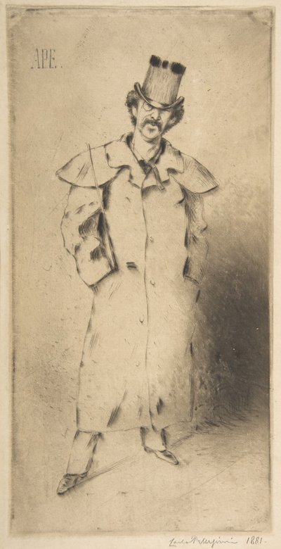Portrait of Whistler by Carlo Pellegrini