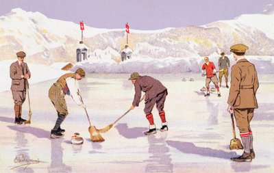 The Curling Rink by Carlo Pellegrini