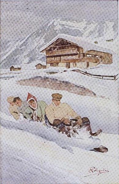The Four-man Toboggan by Carlo Pellegrini