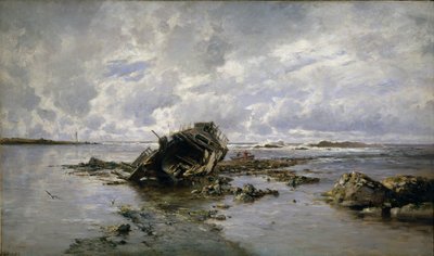 A Wrecked Ship by Carlos de Haes