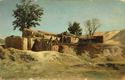 Rooftops on the Principe Pio Mountain by Carlos de Haes