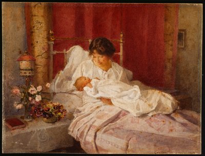 A Mother with her Baby by Carlton Alfred Smith