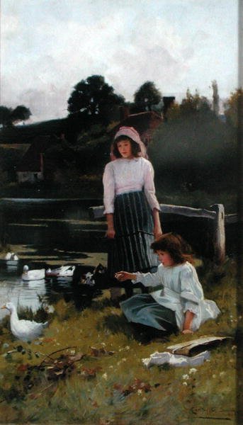Feeding the Ducks by Carlton Alfred Smith