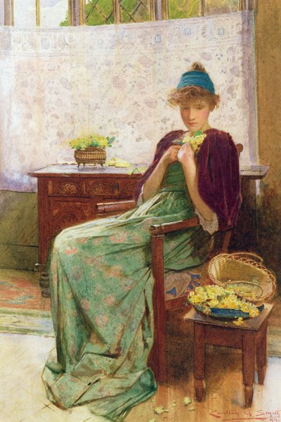 Primroses by Carlton Alfred Smith