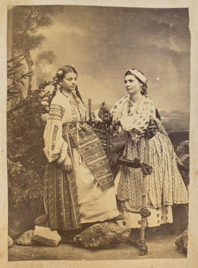 Portrait of Two Romanian Gypsy Women by Carol Szathmari