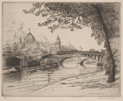 Le Pont Notre Dame, Paris by Caroline Armington