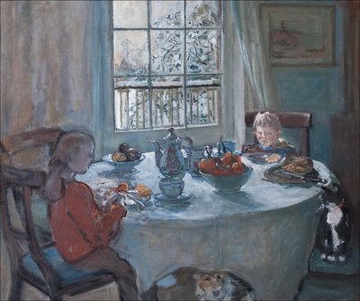 The Breakfast Table, 2001 by Caroline Hervey Bathurst
