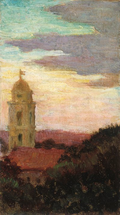 St. Isidor, Rome by Carroll Beckwith