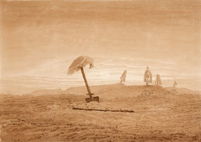 Landscape with Graves by Caspar David Friedrich