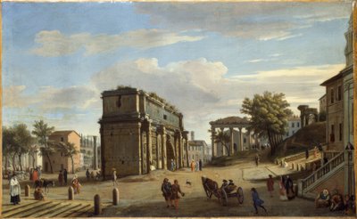 The Arch of Constantine by Caspar Adriaans van Wittel