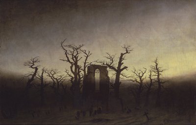 Abbey in the Oakwood by Caspar David Friedrich