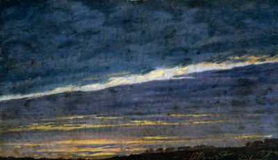 Cloudy Evening Sky by Caspar David Friedrich
