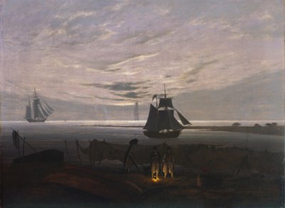 Evening on the Baltic Sea by Caspar David Friedrich