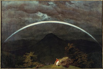 Mountain Landscape with Rainbow by Caspar David Friedrich