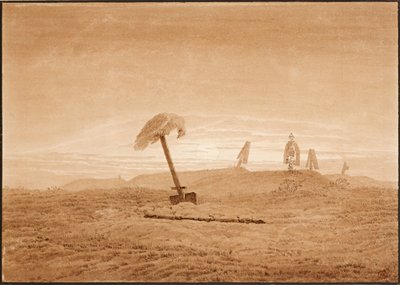 Landscape with Graves by Caspar David Friedrich