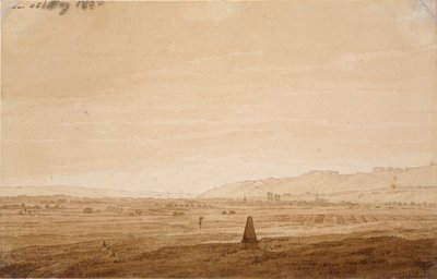 Landscape with an Obelisk, 1803 by Caspar David Friedrich