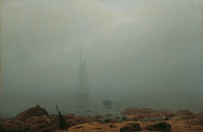 Seashore in the Fog by Caspar David Friedrich